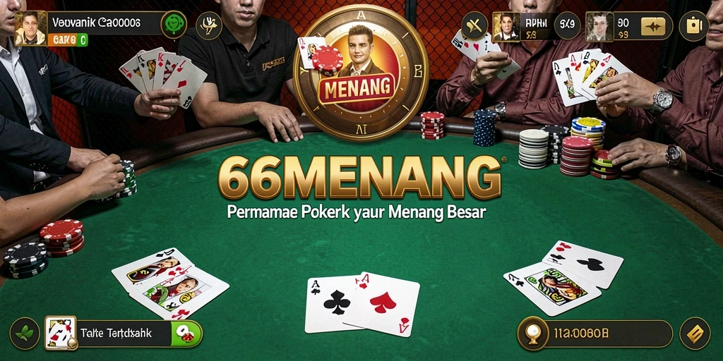 Tampilan gameplay poker yang seru dan mengasyikkan.