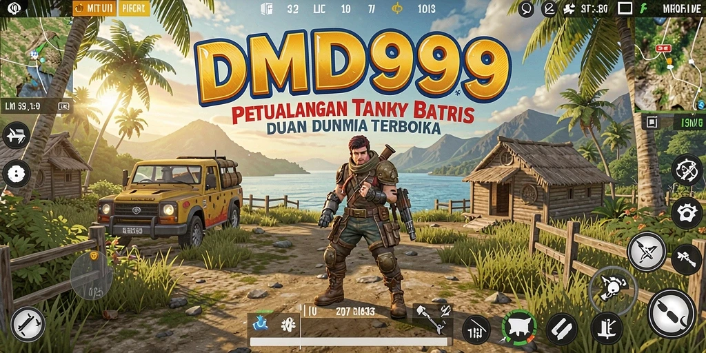 Tampilan gameplay DMD999 yang menakjubkan dalam dunia terbuka.