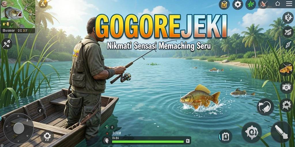 Tangkapan ikan yang beragam dalam gameplay GOGOREJEKI.