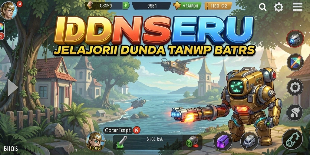 Tampilan gameplay Open World IDNSERU yang menakjubkan dan interaktif.