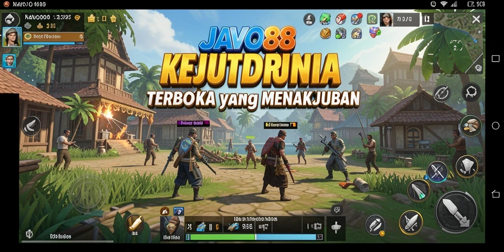 Screenshot gameplay <strong>JAVO88</strong> menunjukkan eksplorasi di dunia terbuka yang menakjubkan.
