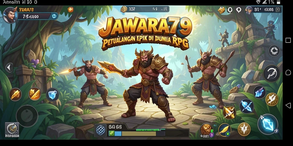 Tampilan gameplay JAWARA79 yang menampilkan aksi seru dan interaksi karakter.
