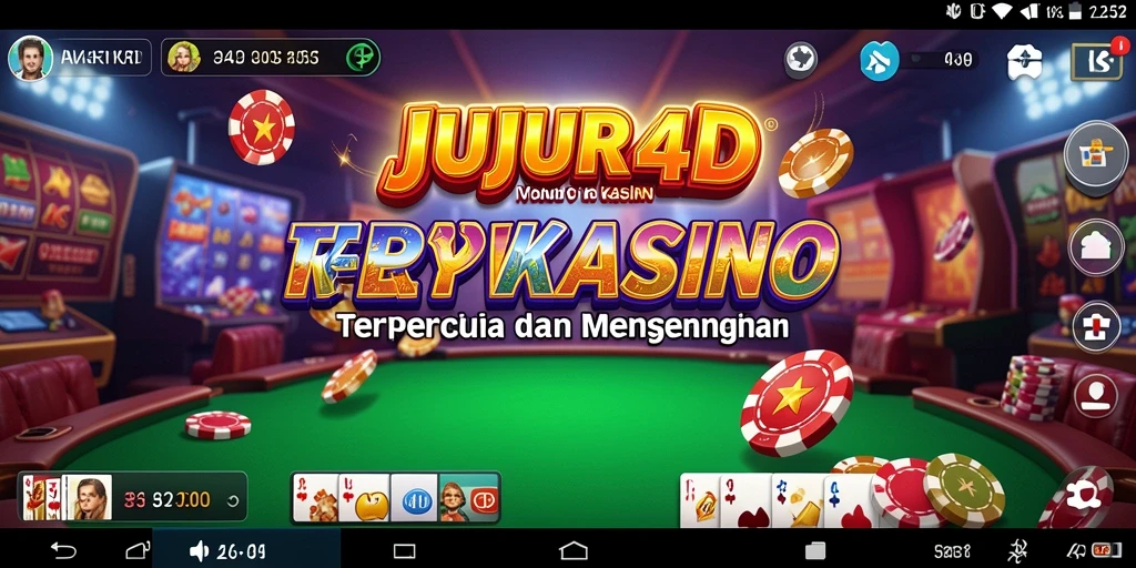 Gameplay menarik dari JUJUR4D di dunia kasino.