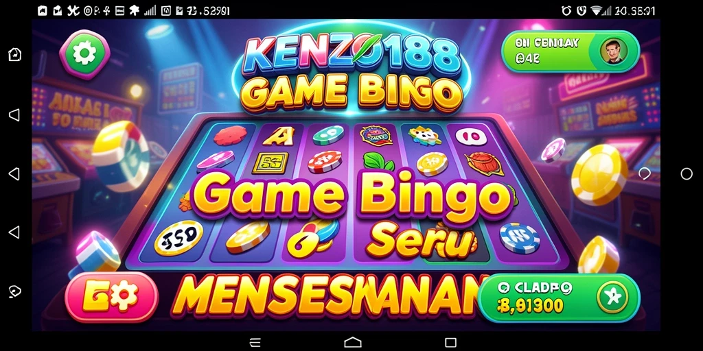 Tampilan gameplay KENZO188 yang menarik saat bermain Bingo.