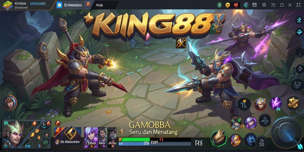 Tampilan gameplay KING88 yang mendebarkan saat pertempuran tim berlangsung.