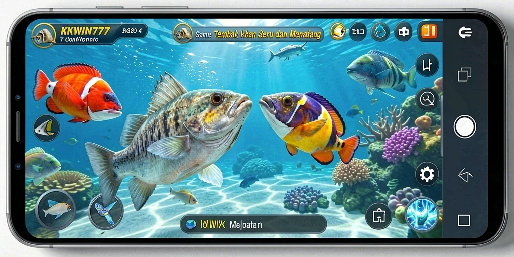 Gameplay menarik Tembak Ikan di KKWIN777 dengan grafik menawan.