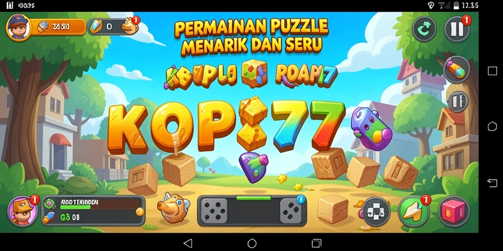 Tangkapan layar gameplay KOPI77 dengan teka-teki yang menantang.