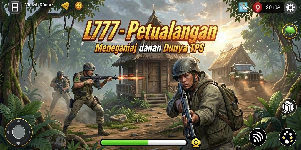 Tampilan menegangkan dari gameplay L777 dalam aksi TPS.