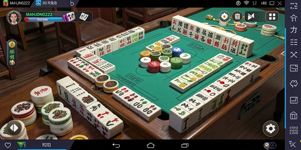 Tampilan gameplay <strong>MAHJONG222</strong> yang menegangkan dan penuh strategi.