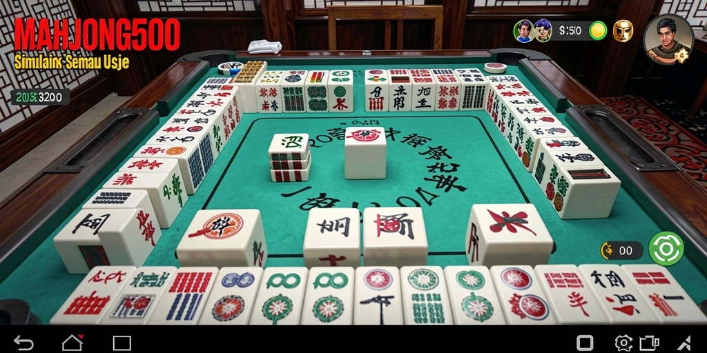 Tampilan menarik dari gameplay MAHJONG500 yang penuh tantangan.