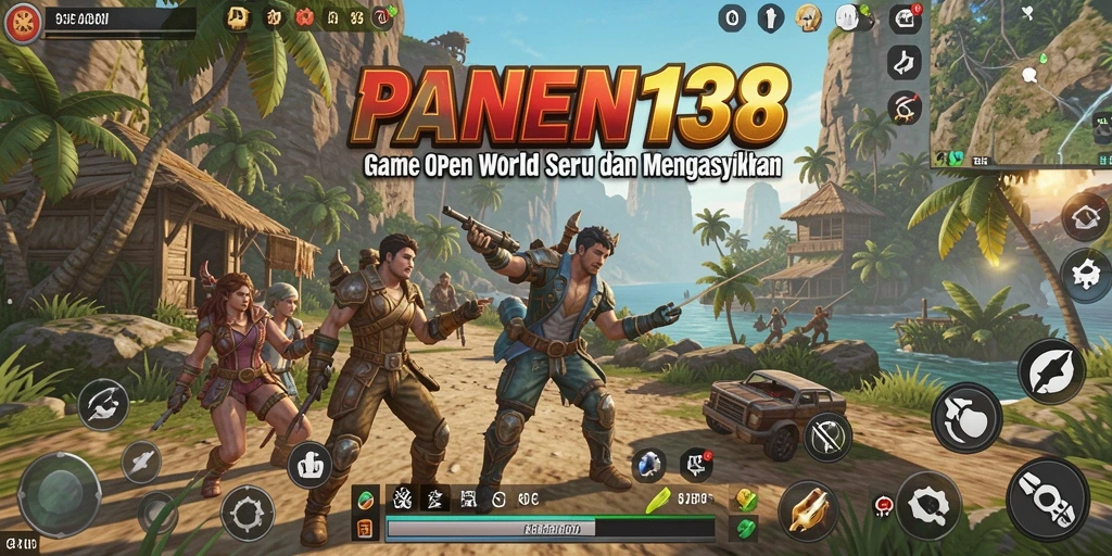Tampilan gameplay PANEN138 yang menakjubkan dalam dunia Open World.