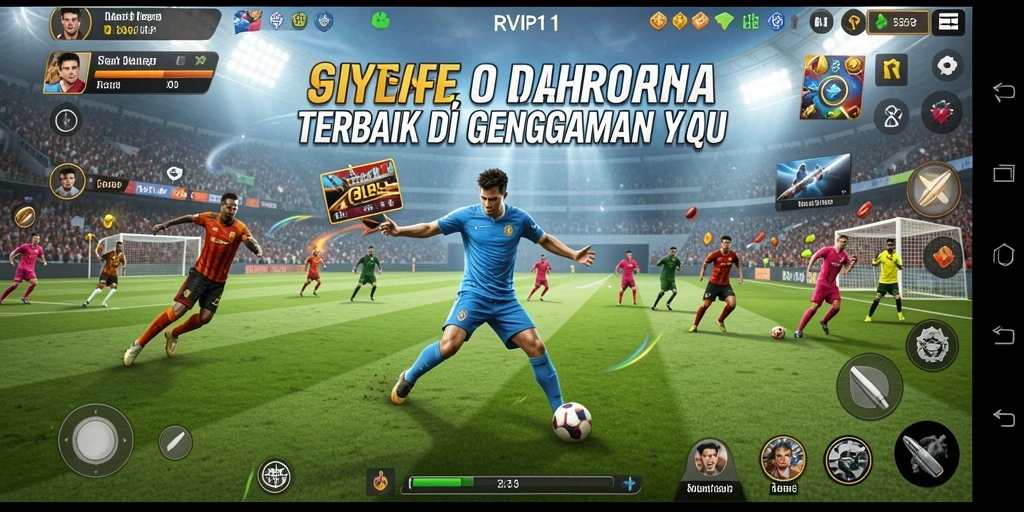 Screenshot gameplay <strong>RVIP1</strong> menampilkan aksi seru dalam pertandingan olahraga.
