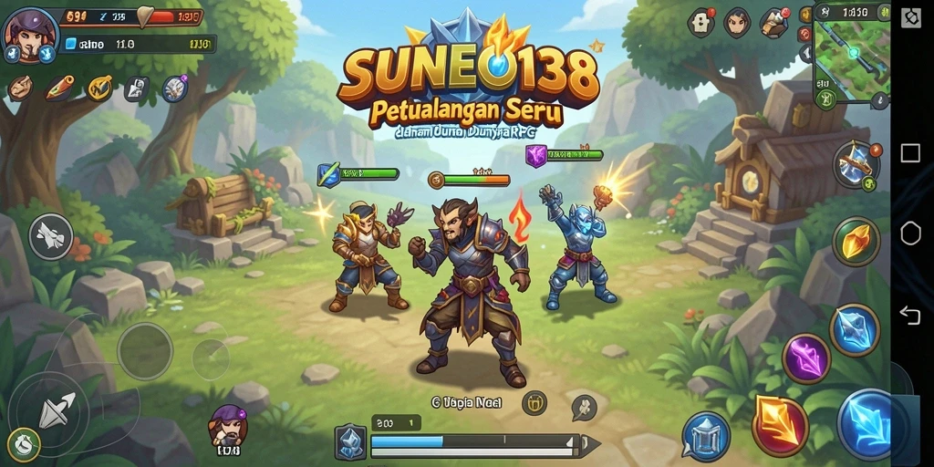 Tampilan epik gameplay <strong>SUNEO138</strong> dengan aksi seru.