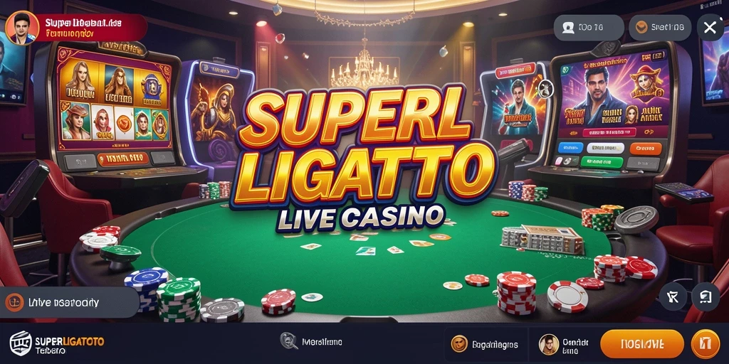 Tampilan gameplay Live Casino yang menarik dan interaktif.