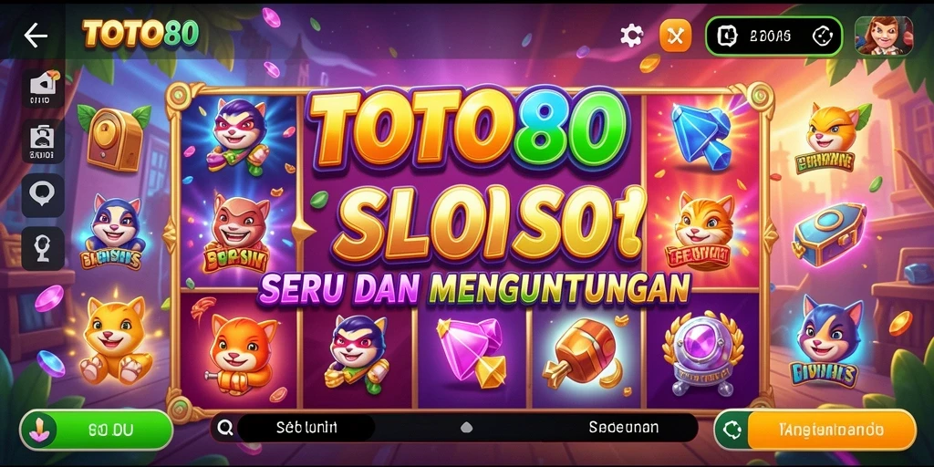 Tampilan dinamis dari gameplay Slot di TOTO80 yang mengasyikkan.
