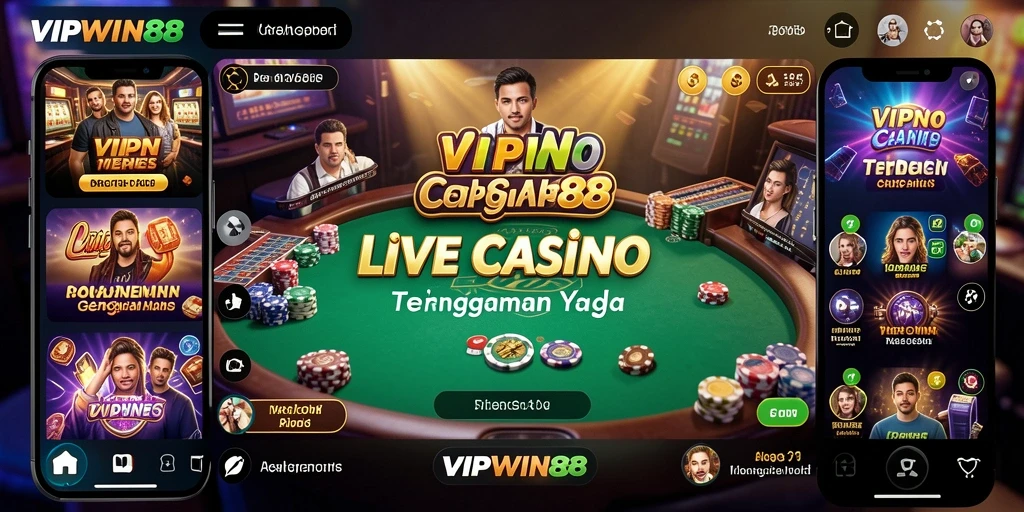 Gameplay Live Casino yang seru dan interaktif di VIPWIN88.