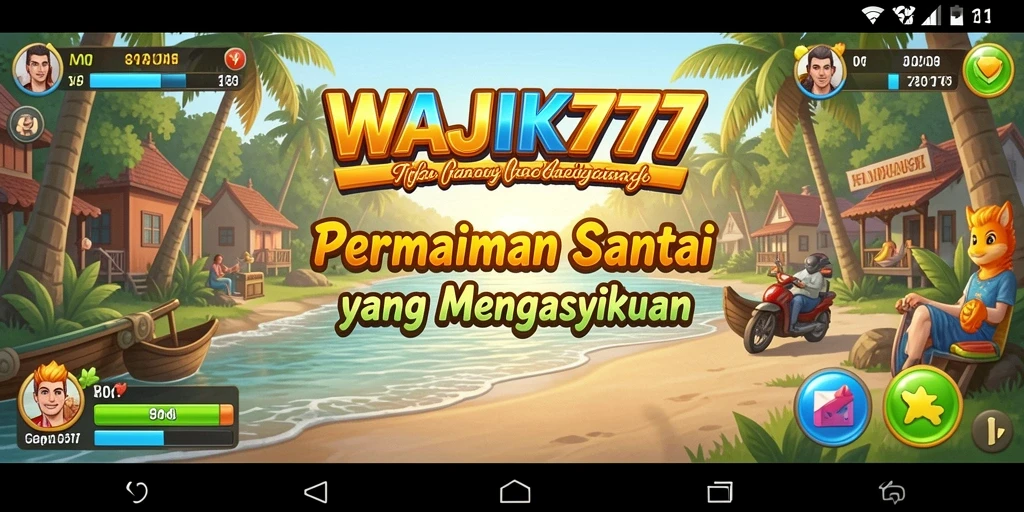 Menggambarkan gameplay santai yang seru dari WAJIK777.